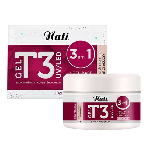 Alongamento Nati GEL T3 NUDE CLÁSSICO Nati Cosmética