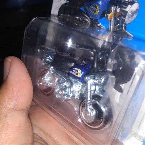 Honda Monkey Z Blue Sepeda Motor Rare Mattel Hw Hot Wheels Hotwheels Super Bike Classic