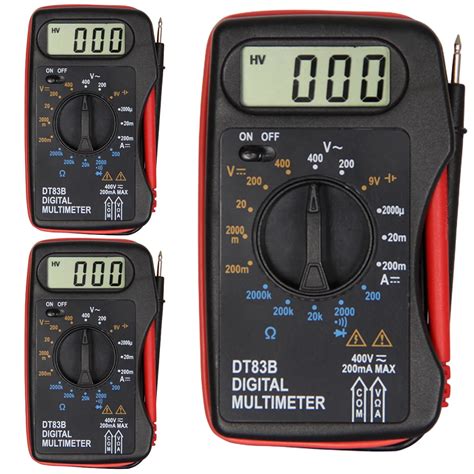 AC DC Voltage Meter Pocket Multimeter Modern Current Ohmmeter Clamp