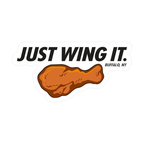 Just Wing It Sticker | buffaloveapparel
