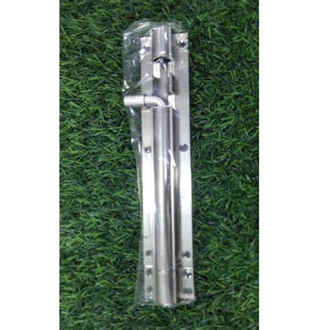 Polished Stainless Steel Door Tower Bolt Rod Thickness 8 Mm Size 8