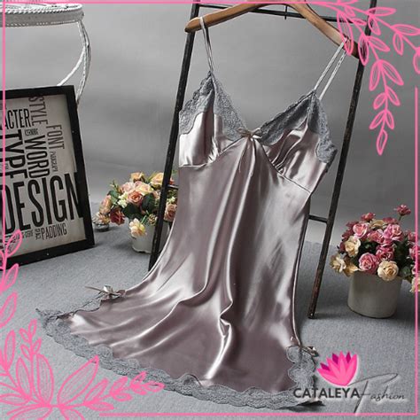 Jual Cataleya Set Lingerie G String Sexy Model Satin Lace Shopee Indonesia