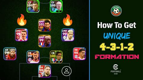 How To Get The Unique 4 3 1 2 Formation In Efootball 2024 Mobile