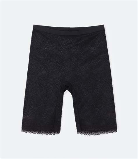 Bermuda Lingerie Em Renda Floral C S El Stico Preto