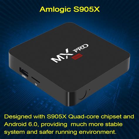 Mx Pro Mini Android Tv Box Amlogic S905X Quad Core Cortex A53 Android 6