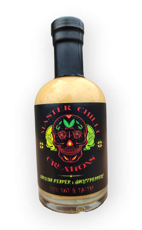 Master Chilli Creations Carolina Reaper Ghost Peppers Hot Sauce Ml Shop Today Get It