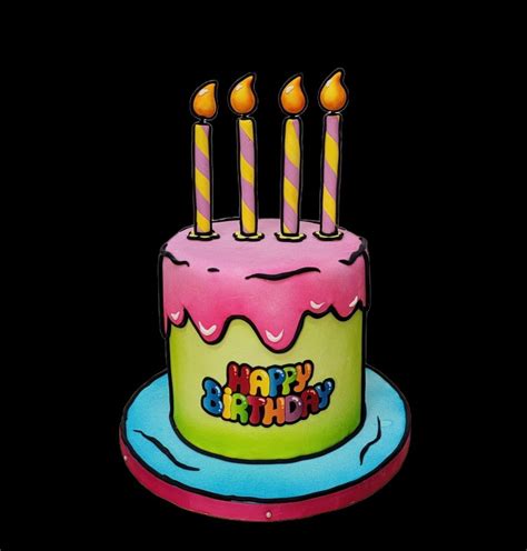 Cartoon Birthday Cake Birthday Cake Girls Cake Decorating Designs