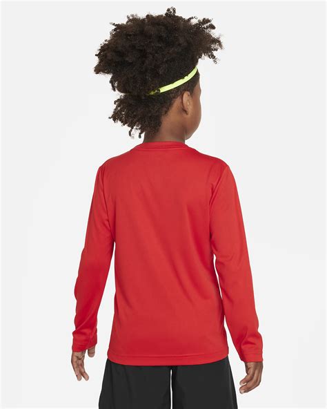 Nike "All Day Play" Long Sleeve Performance Tee Little Kids Dri-FIT Tee ...