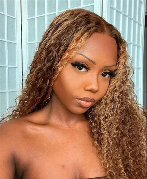Beautyforever Honey Blonde Water Wave Highlight X Lace Front Wigs Pre Plucked Piano Brown