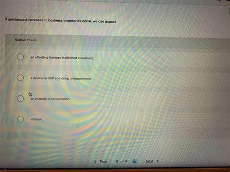 solved  unintended increases  business inventories cheggcom