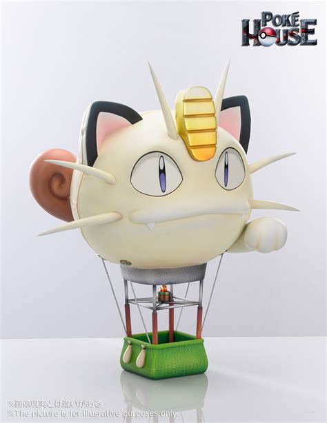 PRE ORDER Pokemon GK Figures Team Rocket With Meowth Hot Air Balloon GK GK Figure