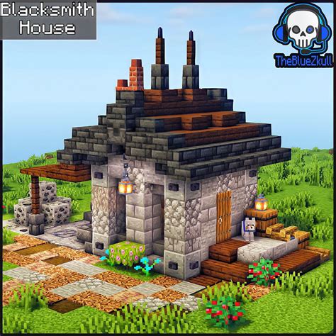 blacksmith house minecraft gebouwen minecraft ideeen minecraft creaties