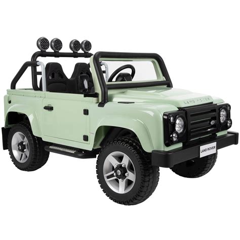 12V Land Rover Electric Battery-Powered Kids Ride-On Car, Green ...