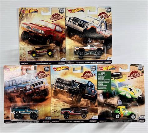 Hot Wheels Desert Rally Set Power Wagon F150 VW Bug Raptor Jeep