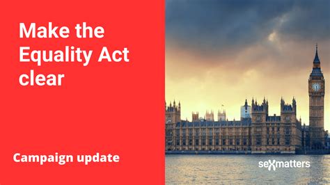 Campaign Update Make The Equality Act Clear Sex Matters