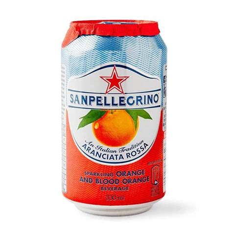 San pellegrino aranciata rossa blood orange 24 x 330ml can pack – Artofit