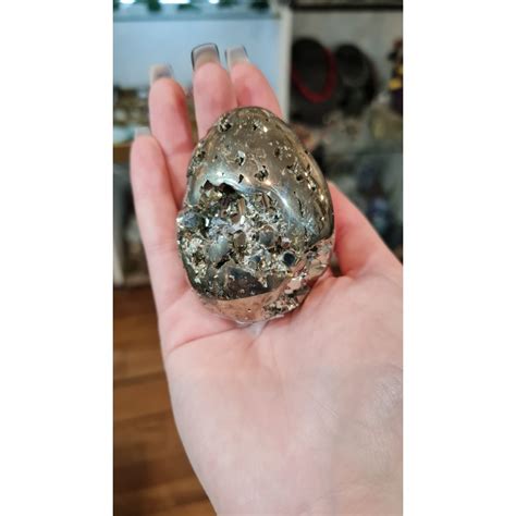 Sculpture Pyrite De Fer Oeuf 1