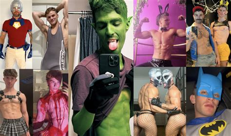 Gay Porn Stars Celebrate Halloween Josh Moore Travis Stevens Trevor Brooks Colby Jansen And