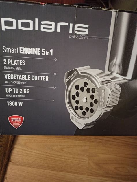 Мясорубка электрическая Polaris, PMG 1855, 1800 Вт, 2 кг/мин, пластик ...