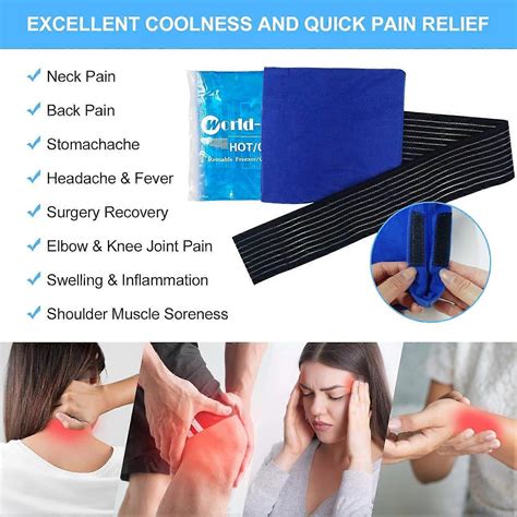 Reusable Gel Ice Packs For Injuries Pack With Wrap X Hot