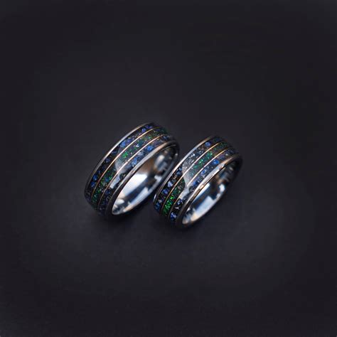 crystal ring set, promise rings for couples, best friend rings