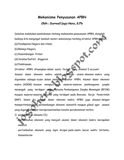 Mekanisme Penyusunan Apbn 8