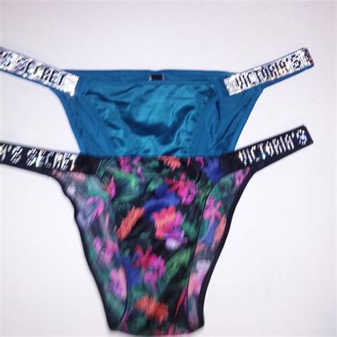 Victoria S Secret Intimates Sleepwear Set Of Victoria Secret Panty Bikini Small Shine