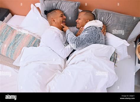 Gay Couple In Bed Stock Photo Alamy