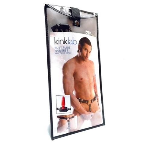 Kinklab Butt Plug Harness With Cock Ring Sex Toy HotMovies