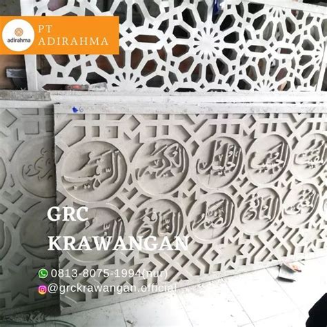 Dinding Ornamen Grc Adirahma On Instagram Pusat Grc Krawangan Grc