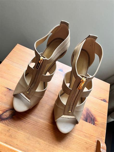 Michael Kors Nude Heels Women S Fashion Footwear Heels On Carousell