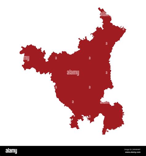 Indian State Haryana Map Vector Illustration Stock Vector Image And Art