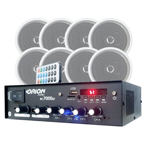 Amplificador De Som Residencial - Kit Som Residencial Amplificador + 8 Caixas Som Orion 70w | Shopee Brasil