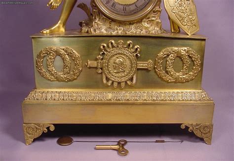 Superb Antique Gilt Bronze Nude Gladiator French Clock For Sale Antiques Classifieds