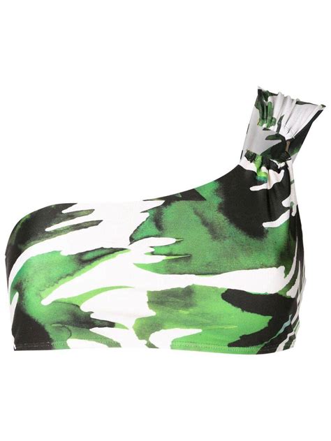 Shop Lenny Niemeyer Green Bikini Tops Products Editorialist