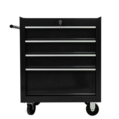 4 Drawer Rolling Trolley Metal Tool Storage Cabinet Rolling Tool Cart
