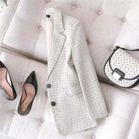 Осенний новый женский клетчатый костюм, пальто с зубцами, офисные ...