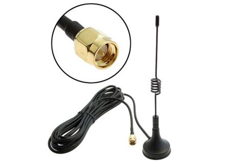 Антенна GSM RUICHI GKT 433-3B3, 3 м, кабель RG 174, разъём SMA-P ...