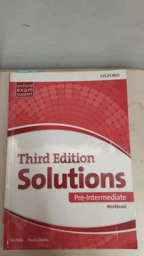 Solutions Pre-intermediate - Workbook - Third Edition | MercadoLivre