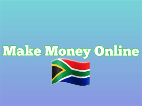 How To Make Money Online In South Africa
