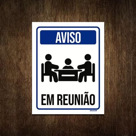 Placa De Sinaliza O Aviso Sala Em Reuni O X Parcelamento Sem Juros