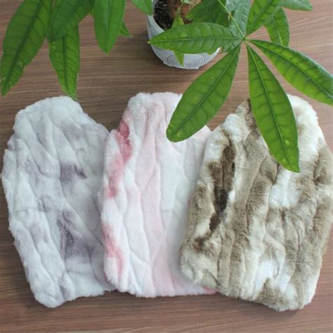 Cute Cartoon Rabbit Rubber Hot Water Bottle Plush Hot Water Bag Cover As Present Hot Water