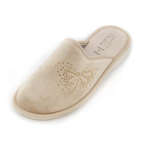 Купить Домашние женские тапочки AXA Libellula d'oro Beige в интернет ...
