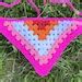 Lesbian Pride Flag Crochet Triangle Bandana Handmade Etsy