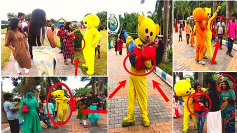 Teddy Bear Pranks In India Teddy Bear Pranks On Girls Teddy Bear