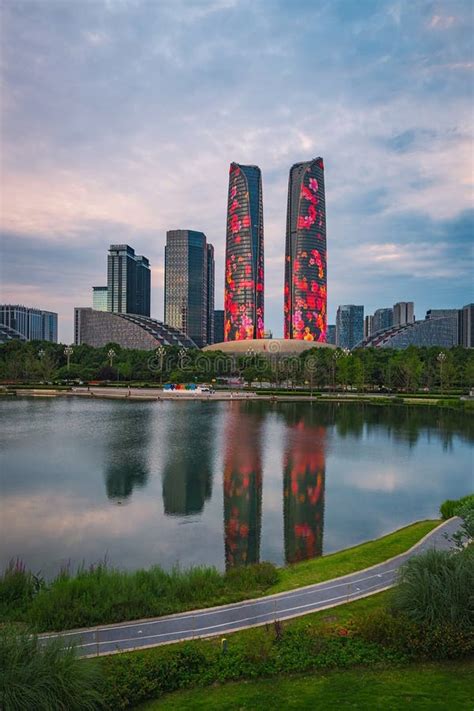 Chengdu City Architecture Scenery Tianfu International Financial