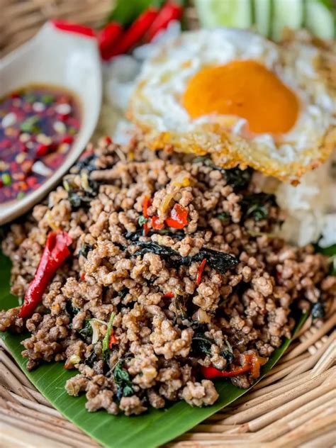 Authentic Thai Basil Beef Recipe Pad Gra Prow