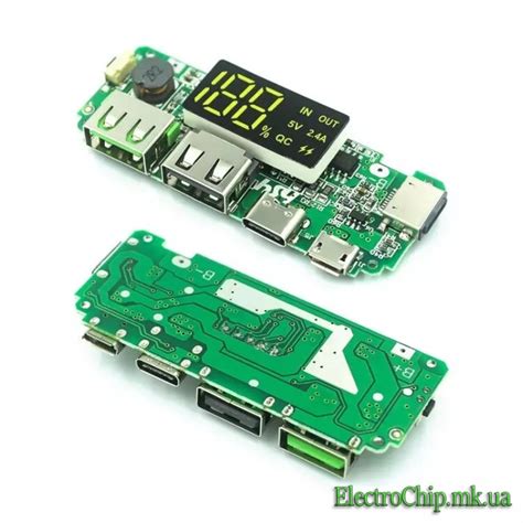 Плата для сборки повербанка Power bank - Электрочип - магазин электроники.