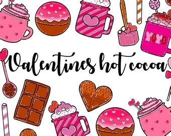 Cute Hot Cocoa Clipart Etsy