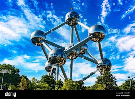 The Atomium The Famous Landmark Of Brussels Belgium Stock Photo Alamy